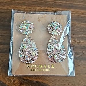 Rhinestone Teardrop Statement Earrings